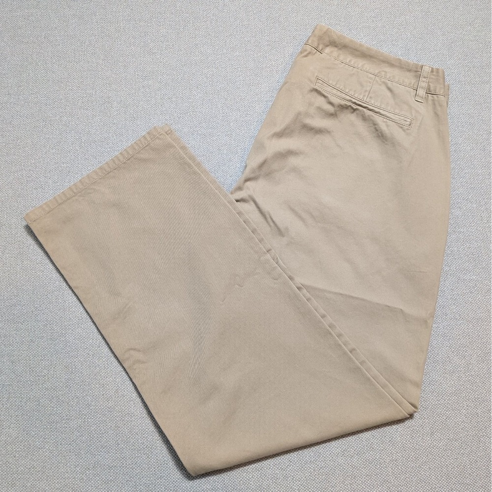 Bonobos Men's 36x30 Khaki Straight Leg Fit Cotton Chino Pants Tan Office